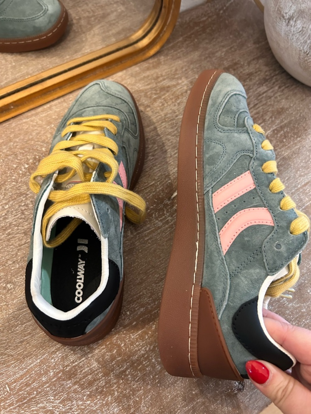 New Coolway Goal Sneakers Urban Outfitters Green - Picture 3 of 5